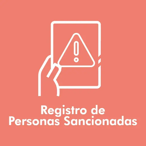 Registro de personas sancionadas