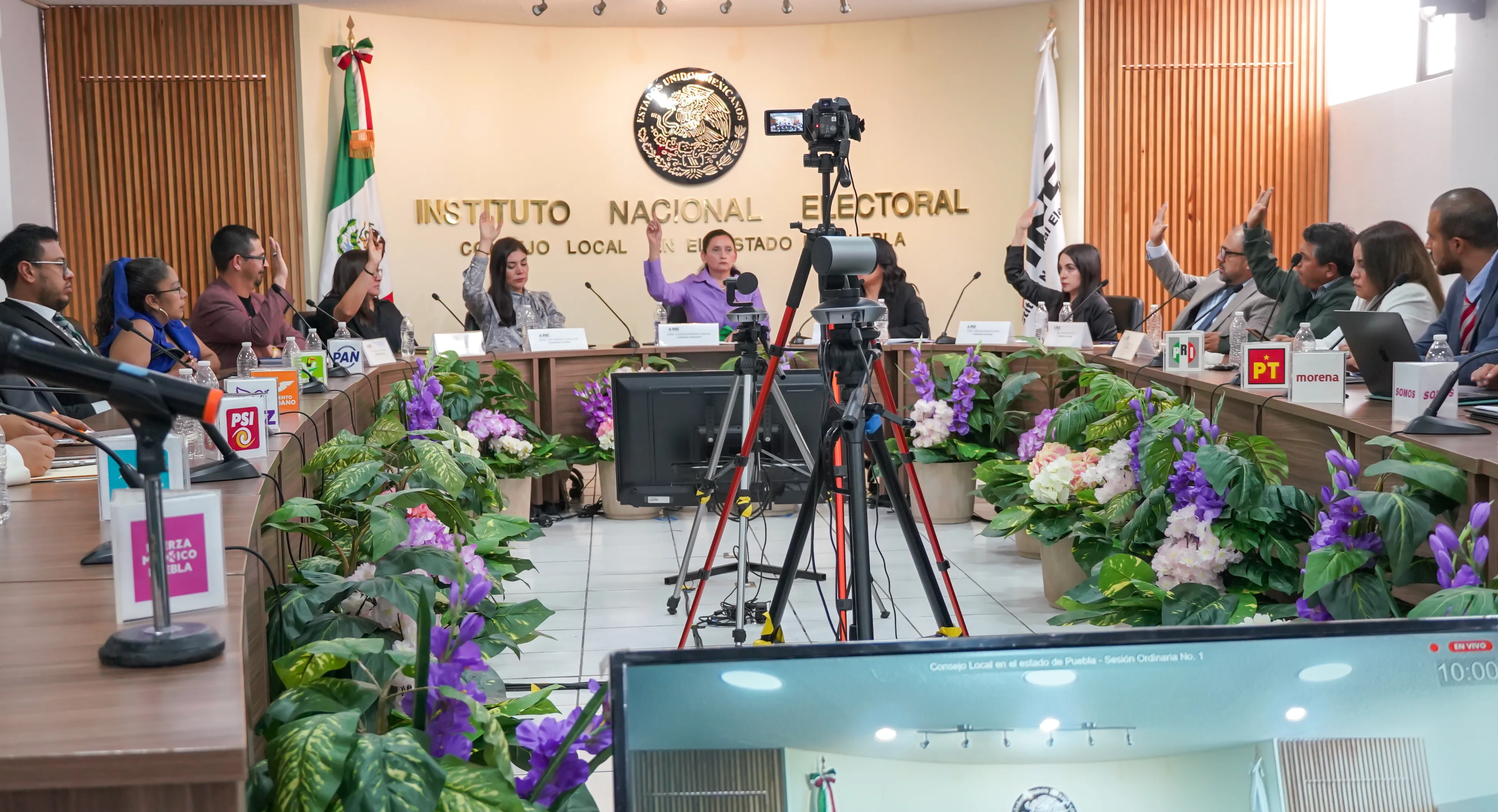 1. Sesión Ordinaria, toma de protesta e instalación del Consejo Local para el Proceso Electoral 2026-2027 INE Puebla